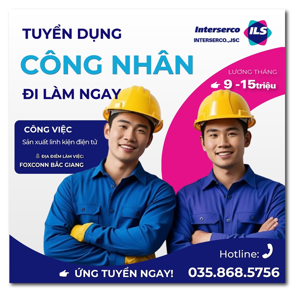 Foxconn Bắc Ninh tuyển dụng công nhân số lượng lớn 
